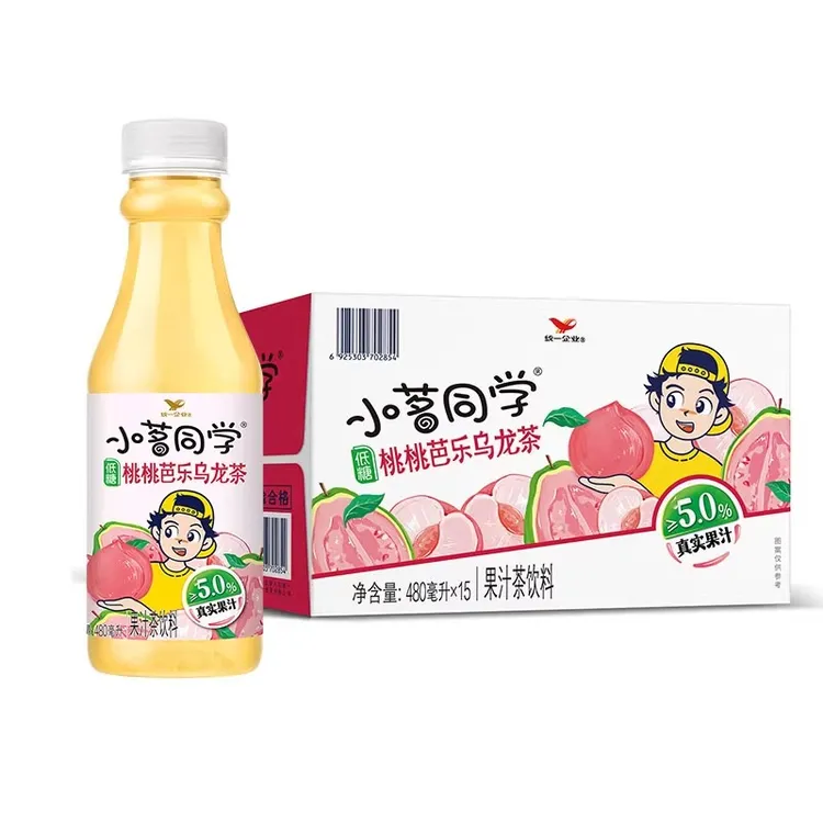 统一小茗同学桃桃芭乐乌龙茶饮料办公室必备小众高颜值网红饮品