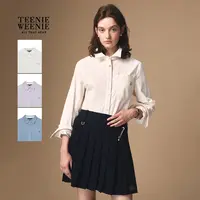 *TeenieWeenie小熊衬衫女装25秋季新多色翻领易搭上衣TTYA254TW1K