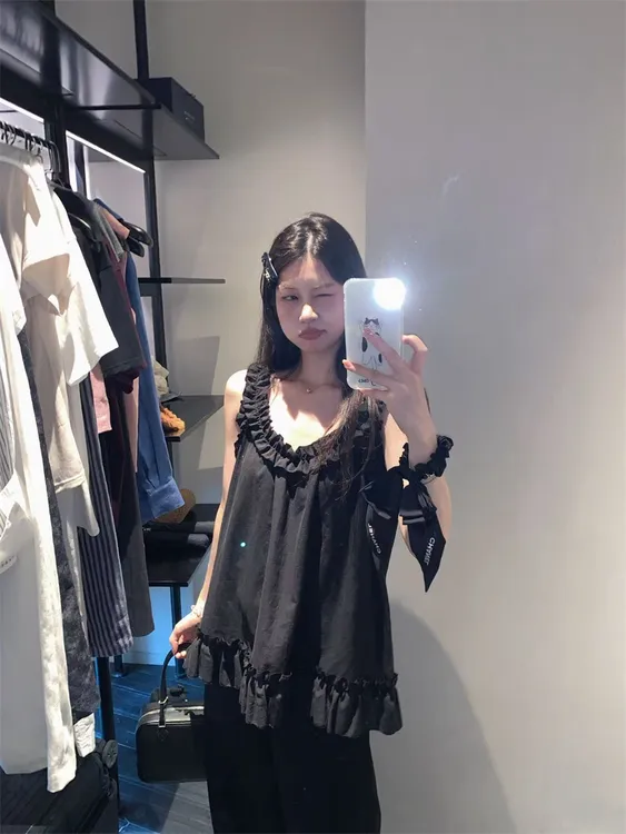 【OPENING自制】心动crush 花边设计少女感吊带背心上衣