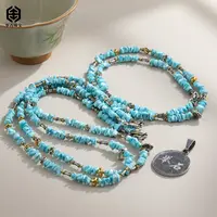 【举石珠宝】T0914-3793-60绿松石项链（一件/多样性/随型珠）I