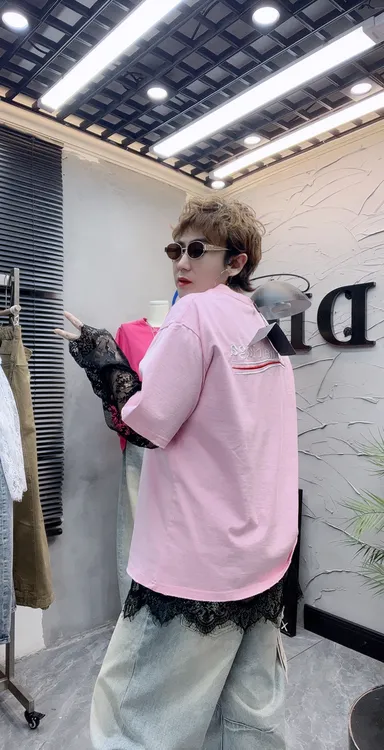 短袖长袖韩版秋季撞色上衣圆领青年拼色印花免烫通用时尚T恤