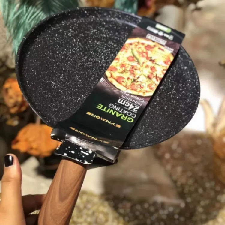 （新疆仓直发包邮）德国双层麦饭石平底锅不粘超国家食品级硅胶铲子