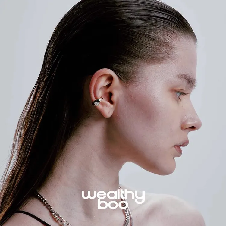 合金耳饰 《镀白金耳骨夹》  新店新品促销 男女同款 包售后