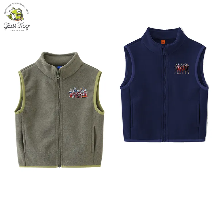 儿童马甲秋冬款2026新款奥特曼男童童装摇粒绒马甲冬季保暖内胆潮