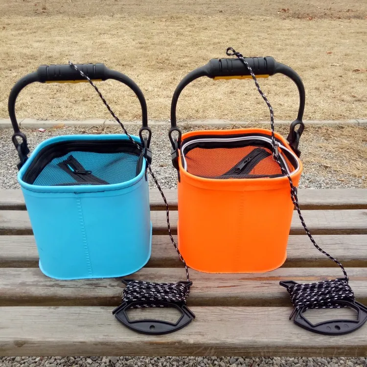 钓鱼桶折叠桶活鱼桶活鱼箱渔具小配件鱼护桶钓