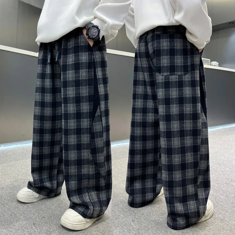 男童春秋裤子儿童休闲裤洋气2025年秋装工装裤子宽松中大童束脚裤