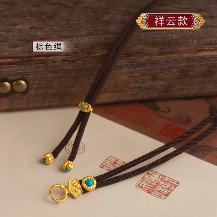 铜合金项链 项链金色扣佛公龙虾扣复古圆环开口安全扣百搭款女款