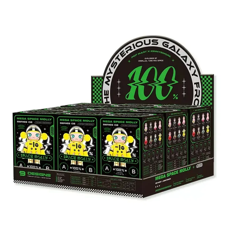 泡泡玛特 POP MARTMEGA2代MOLLY100周年系列盲盒手办潮流玩具摆件