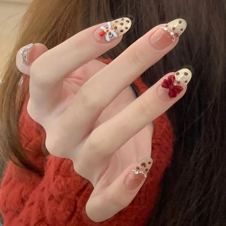 【心悦醒狮】新款穿戴甲片2025新款高级感美甲穿戴甲片手工穿戴甲