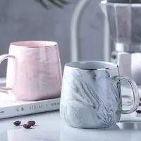 北欧金边咖啡杯燕麦早餐杯