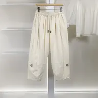 麦迪尚品【夕Y】5091054 春秋时尚松紧腰休闲长裤品牌女装