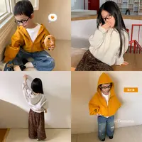 豆几妈 8/25儿童男秋款韩系蝙蝠袖连帽针织外套女童秋装卫衣外套