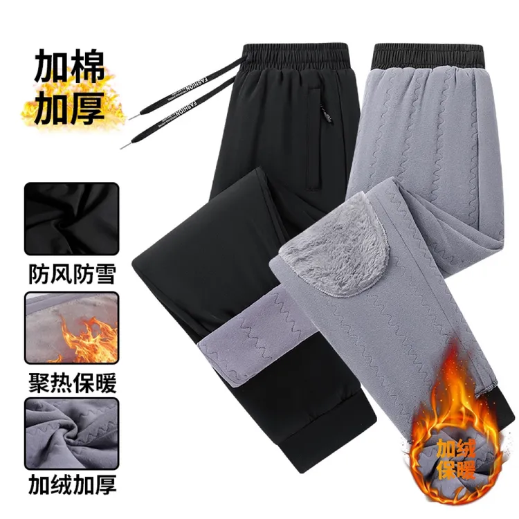 【加厚护膝棉裤】男女同款一件过冬加绒抗皱耐磨大码大码防风棉裤