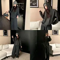 美式复古慵懒风高级感休闲松弛连帽带拉链宽松卫衣女秋上新款百搭