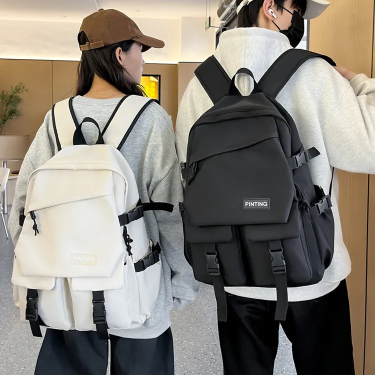 品庭大容量日系双肩包初中生高中生大学生书包男女潮牌电脑背包