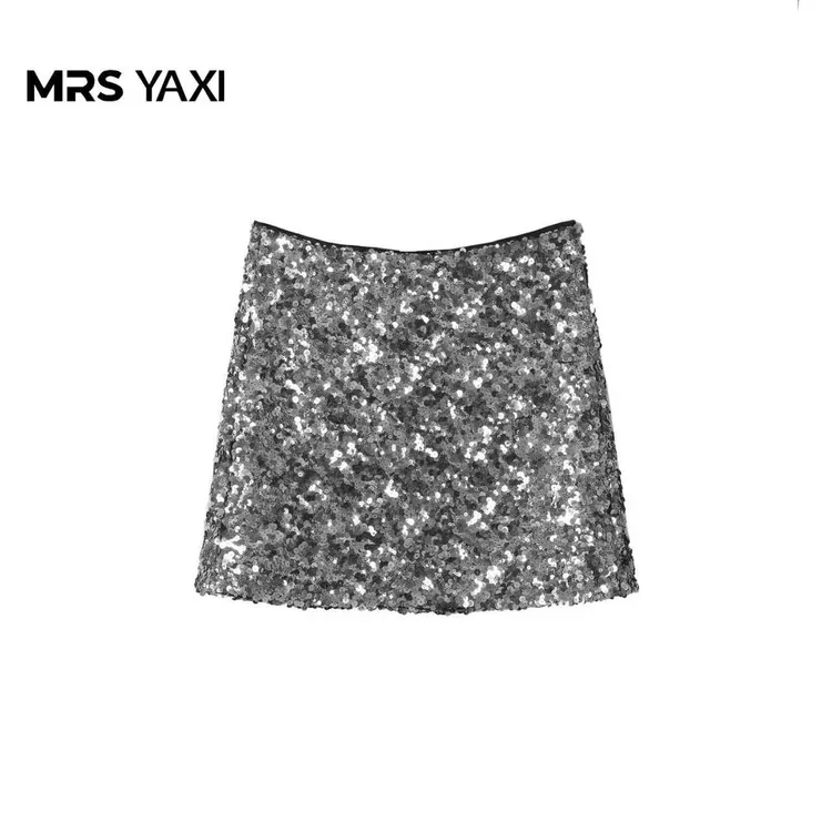 Mrsyaxi重工珠片刺绣半身裙YX5091102