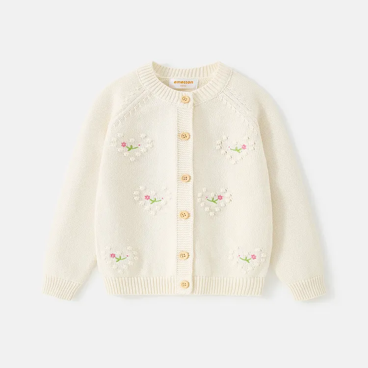 【天然棉】100%棉儿童针织衫宝宝2025秋冬新款长袖毛衣外套时尚百搭