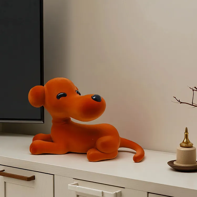 高级感小众小狗摆件旺财犬客厅茶几餐边柜电视柜桌面摆设乔迁礼物