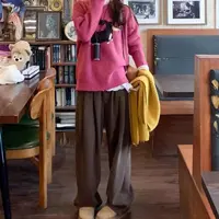 Manmi   小狗织物羊毛套头毛衣  1838（C4）