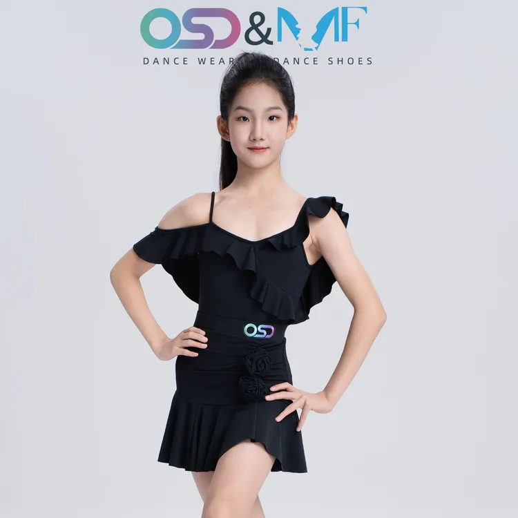 OSD&MF儿童拉丁舞服2025新款女童练功服表演服少儿高端练功服演出