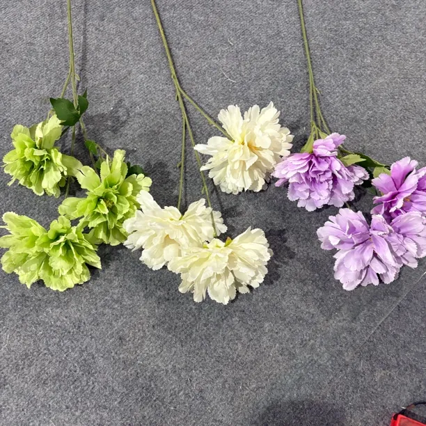 30支 仿真3头新牡丹 绢花 婚庆特价花材