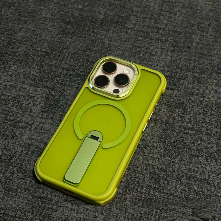 折叠旋转支架适用iPhone16promax手机壳透明苹果15pro/14/13磁吸