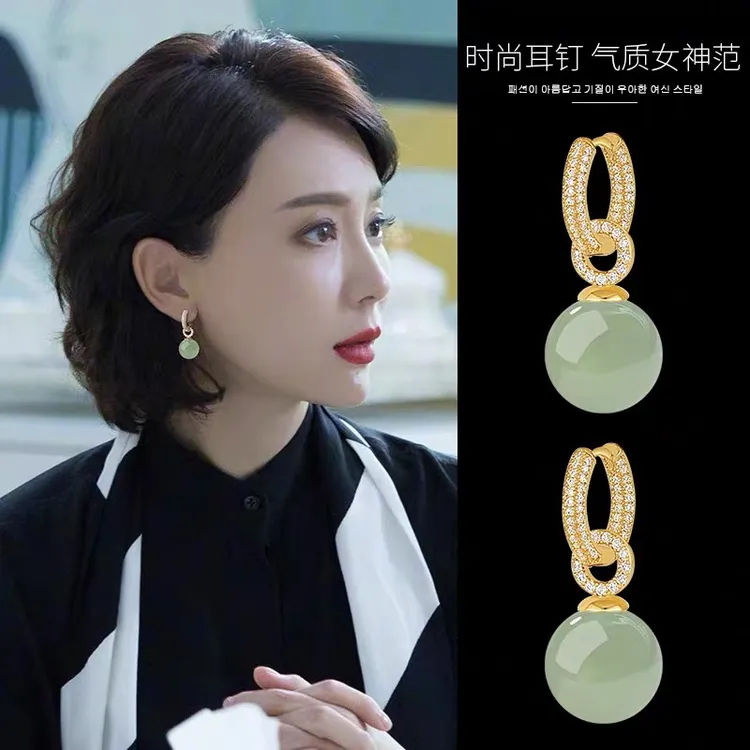 正品s925纯银玛瑙耳环女2025年火爆款耳坠气质高级感送妈妈耳饰