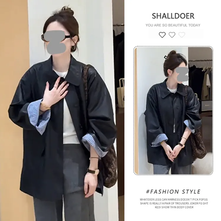 韩国设计感复古时髦潮流时尚百搭新款长袖女2025秋季短外套