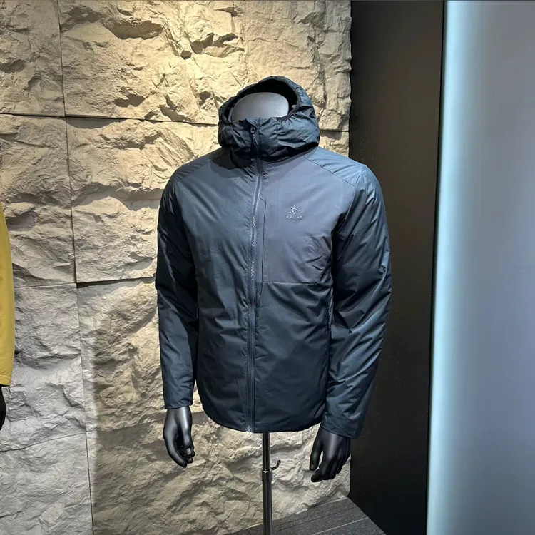 615秋冬季轻量防风保暖防泼水户外男士连帽轻薄保暖棉服外套