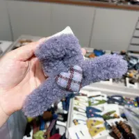 N533紫色毛毛桃心13公分抓夹