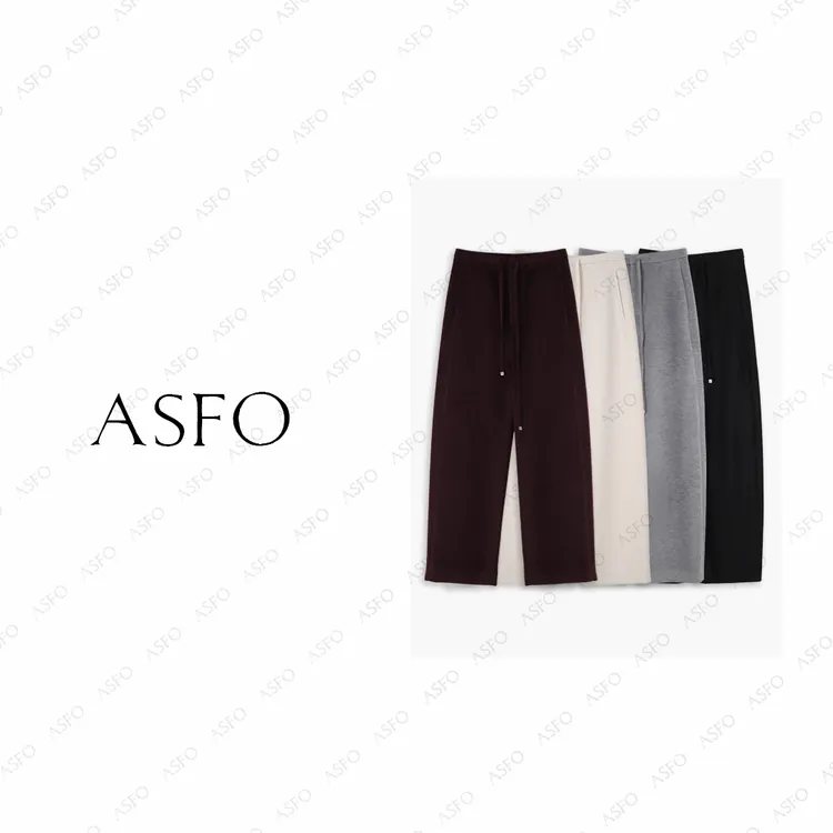 【AS羊脂玉】25新原创定制羊绒蚕丝醋酸休闲西裤AS25DNK04332