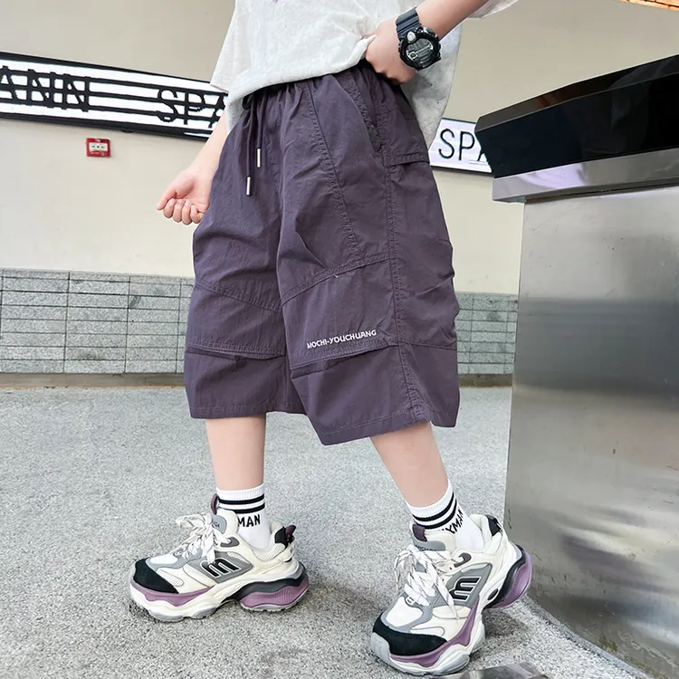 男童裤子夏季短裤休闲裤2025新款夏装工装五分裤中大儿童男孩薄款