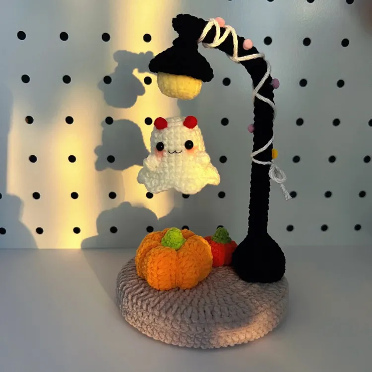 悬浮幽灵材料包 毛线手工钩针编织DIY材料包万圣节礼物创意摆件