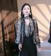 刘欣服饰 2025新款秋装显瘦气质减龄衬衫网红长袖上衣4651