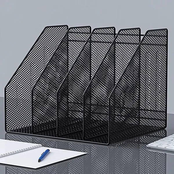 文件收纳架桌面书架文件框档案夹收纳盒书立架置物架多层收纳架