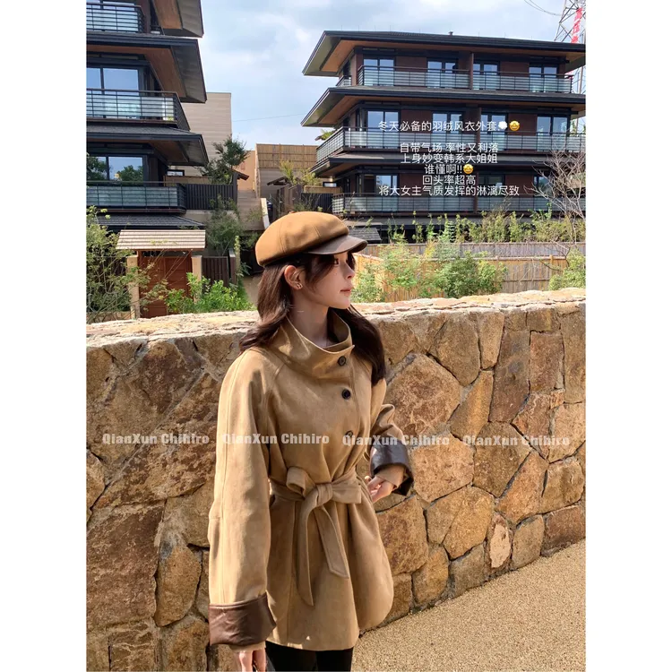 「焦糖马不尔」秋冬时尚轻奢洋气减龄百搭气质羽绒外套QXQ5WT7997A