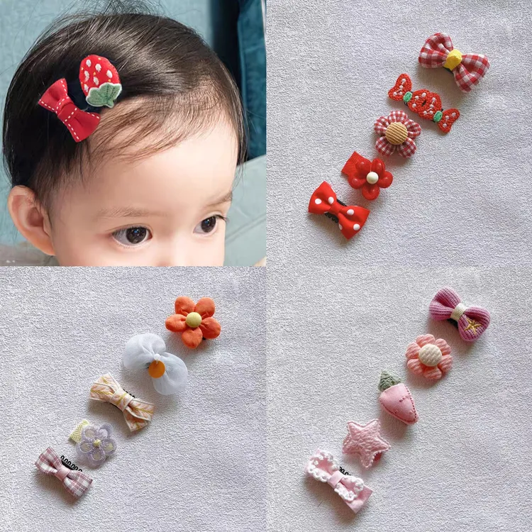 婴儿发夹女宝宝发量少汗毛夹婴幼儿胎毛夹号头饰小发卡不伤发可爱