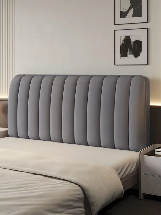 全包加厚夹棉床头罩套宝宝绒软包防尘保护靠背套