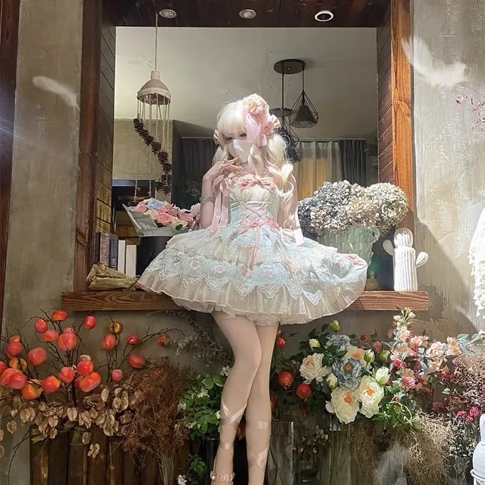 【浮春生】现货秒发 原创设计jsk芭蕾风连衣裙