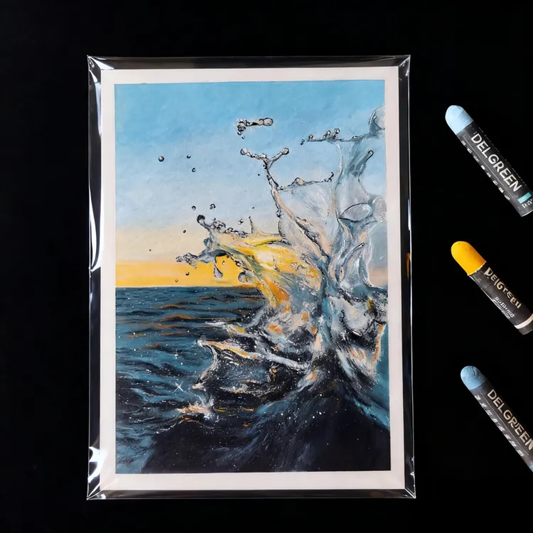 油画棒作品保存袋自粘袋收纳袋防尘防潮防污相片塑封袋正方形长方