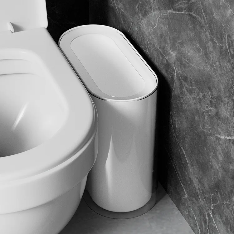 缝隙垃圾桶 家用厨房夹缝长方形浴室双层垃圾桶 垃圾桶家用厕所用