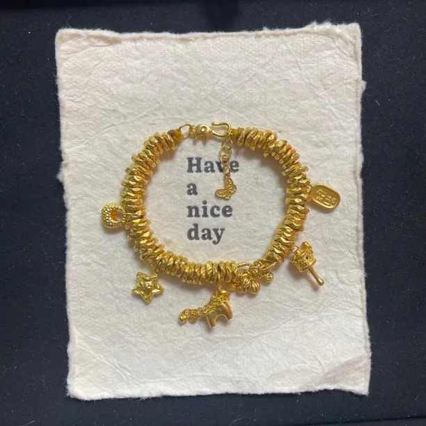 足金定制卡7盘缠手串23.53克