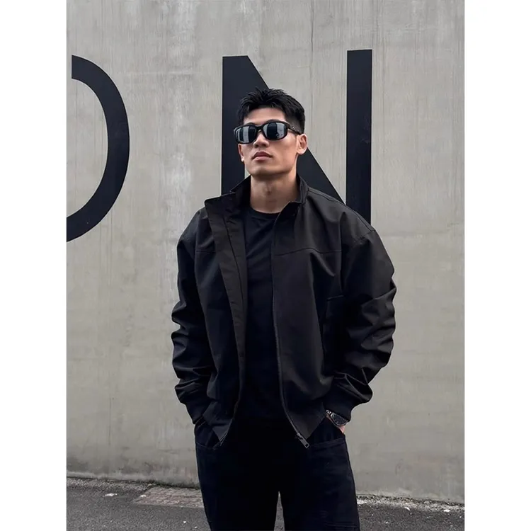 秋季外套2025新款男潮牌飞行员夹克三防立领美式工装cleanfit夹克