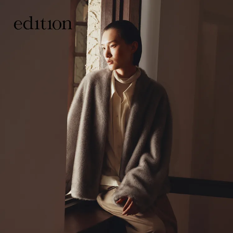 人造皮草 edition2025冬季新款皮草外套#EBE4COT013