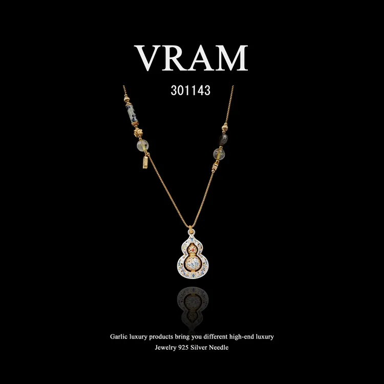 镀K金  VRAM【韶华若锦】项链~301143（80cm）