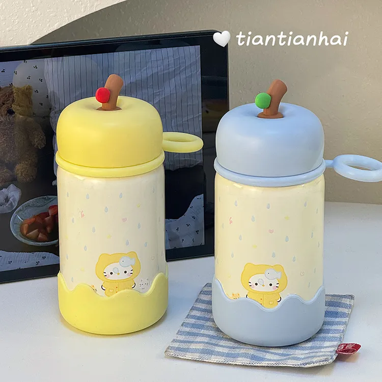 便携水杯高颜值新款保温杯ins卡通可爱随手杯学生小众直饮口袋杯
