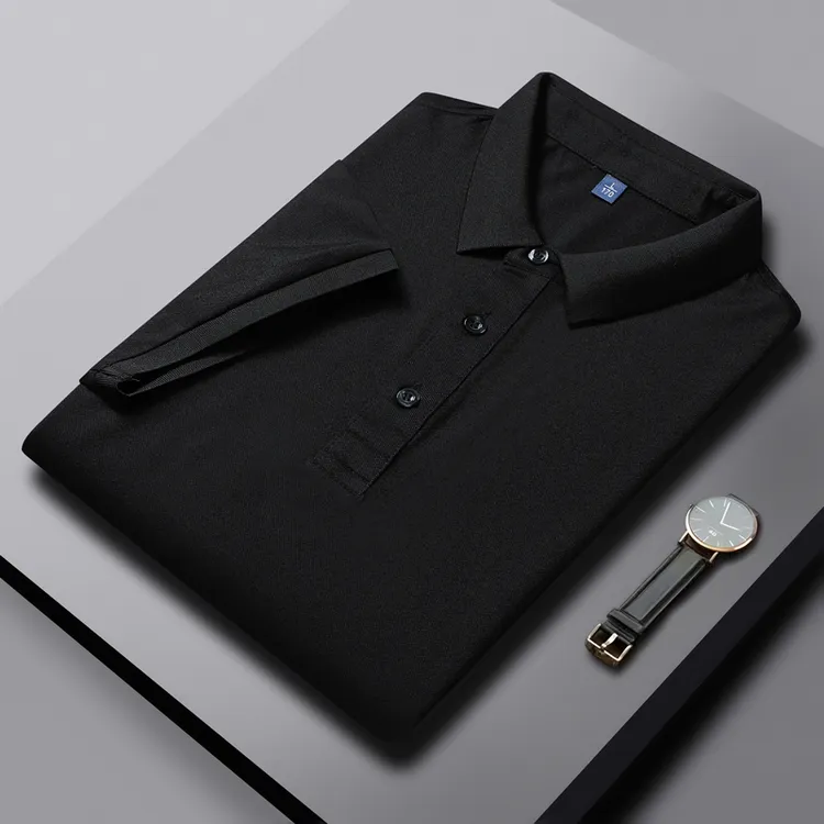 【档口现货】P2218  POLO衫折叠挂拍商务情侣款男女同款支持定制