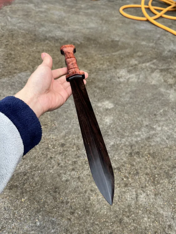 纯手工国标红木紫光檀木剑男人玩具（非真实刀具）