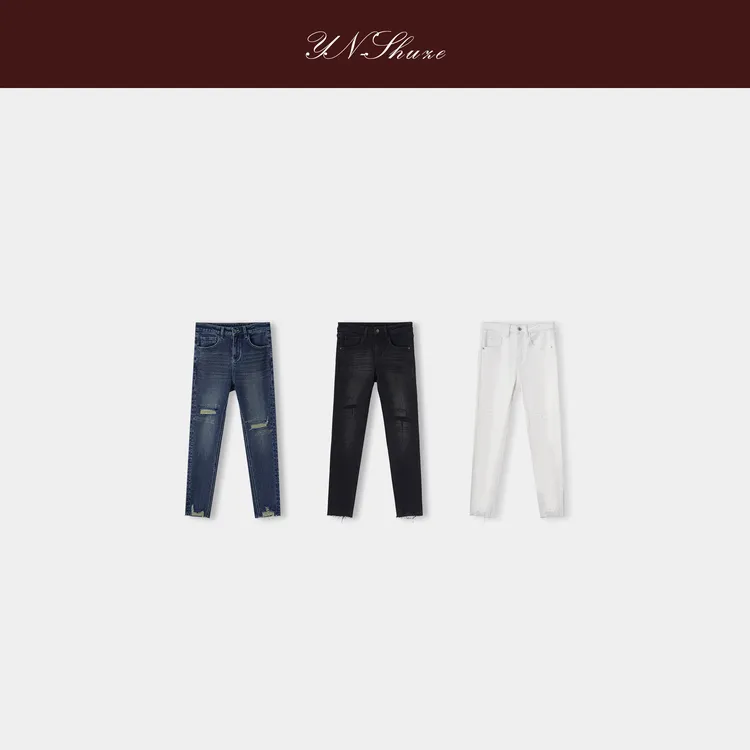 YN-SHUZE【痕叙】秋冬修身气质小脚牛仔裤SZ-YNB-5Q760