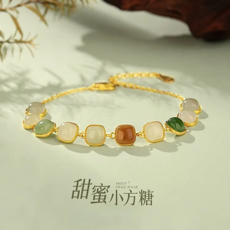 Jay新中式小方糖手链女款爆款2025新款送女友闺蜜生日礼物小惊喜